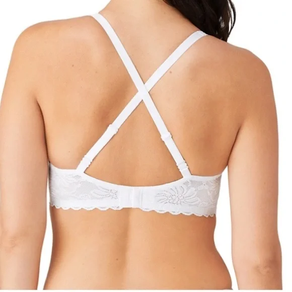 Wacoal Soft Sense Blush Lace Underwire Bra Blush Nude 34G Convertible Straps - Picture 5 of 7